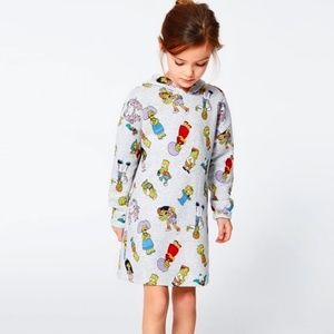 Zara girls The Simpsons hoodie dress